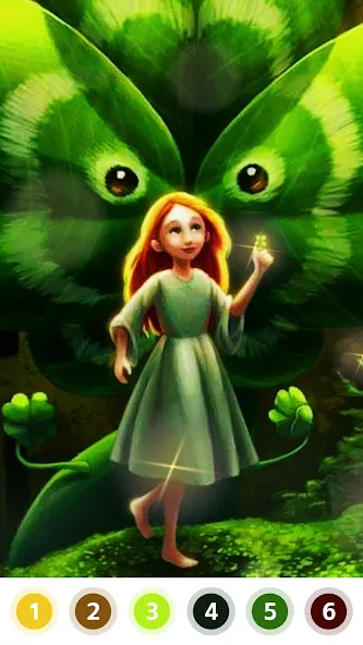 Myth & Fairy Color by Number MOD APK — Разблокированы все рисунки и цвета — скриншот 4