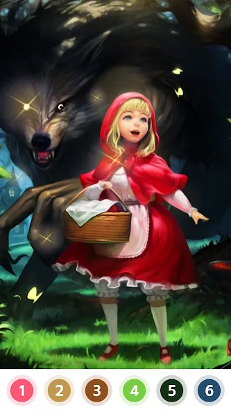 Myth & Fairy Color by Number MOD APK — Разблокированы все рисунки и цвета — скриншот 5