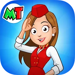 My Town Airport games for kids MOD — Открыты все локации и персонажи на Андроид