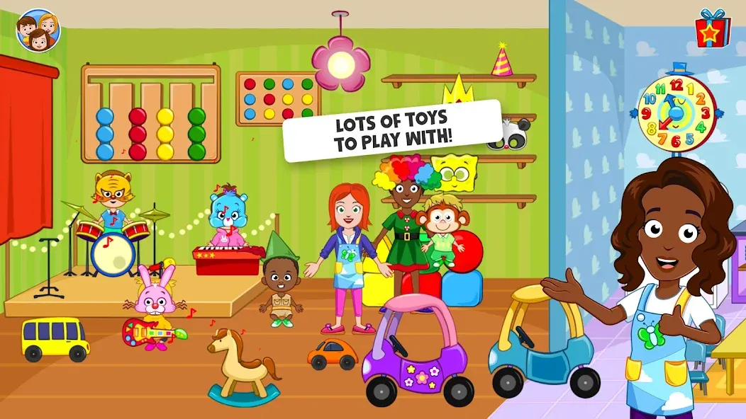 Взлом My Town : Daycare Game — Безлимитные деньги и все персонажи открыты — скриншот 3