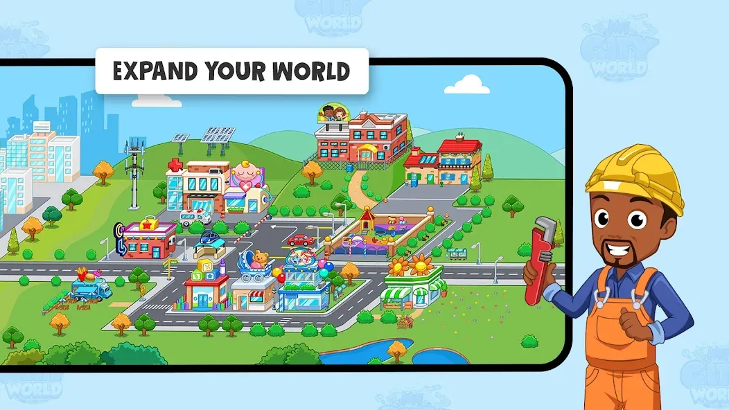 Скачать My Town World - Mega Doll City на Андроид — Открыты все локации и персонажи — скриншот 4