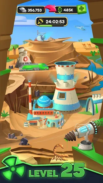 Скачать Nuclear Tycoon: idle simulator MOD APK — Безлимитные деньги и ресурсы — скриншот 2