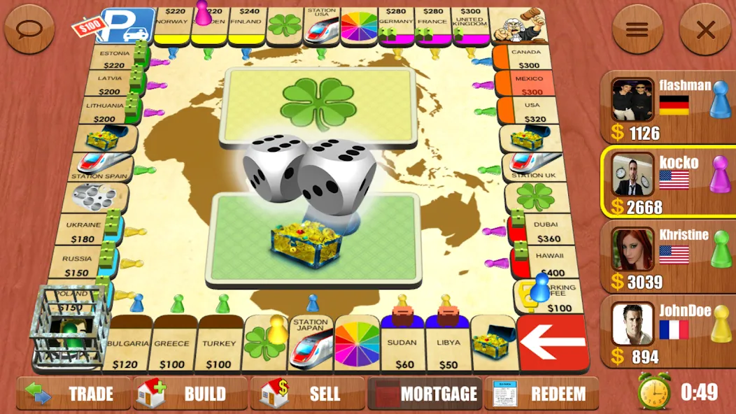 Rento2D Lite: Online dice game — Взломанная версия (Безлимитные монеты и кубики) — скриншот 1