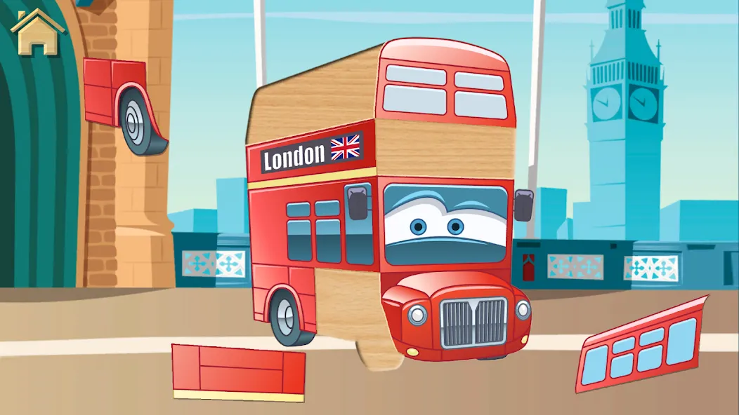 Скачать взломанную Car Puzzles for Toddlers — Открыты все пазлы и машины — скриншот 3