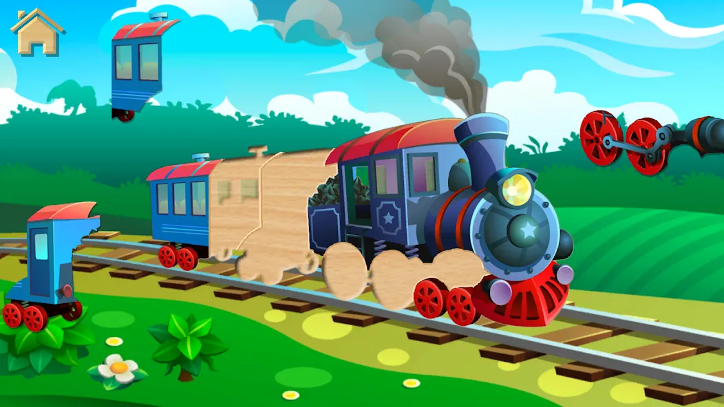Скачать взломанную Car Puzzles for Toddlers — Открыты все пазлы и машины — скриншот 5