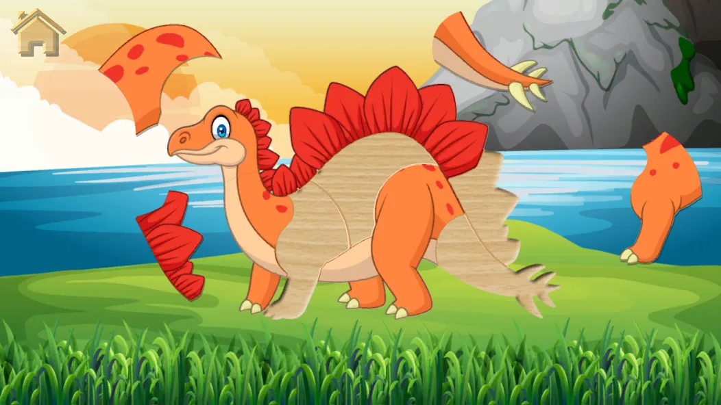 Dino Puzzle на Андроид — Без рекламы и все пазлы открыты — скриншот 2