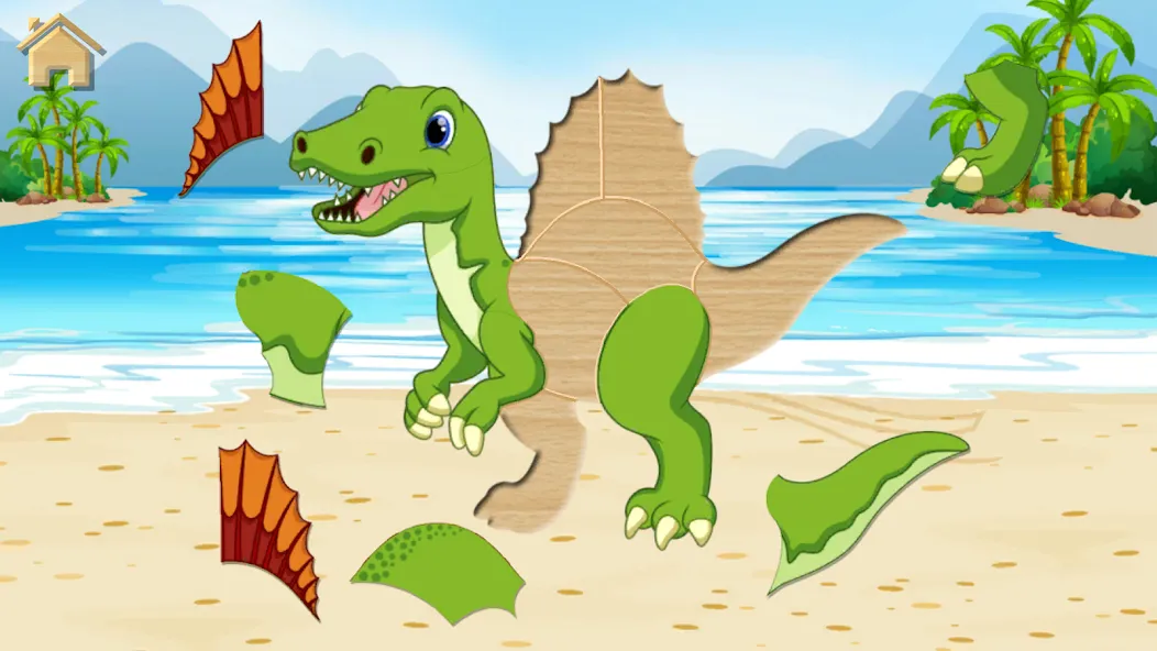 Dino Puzzle на Андроид — Без рекламы и все пазлы открыты — скриншот 5