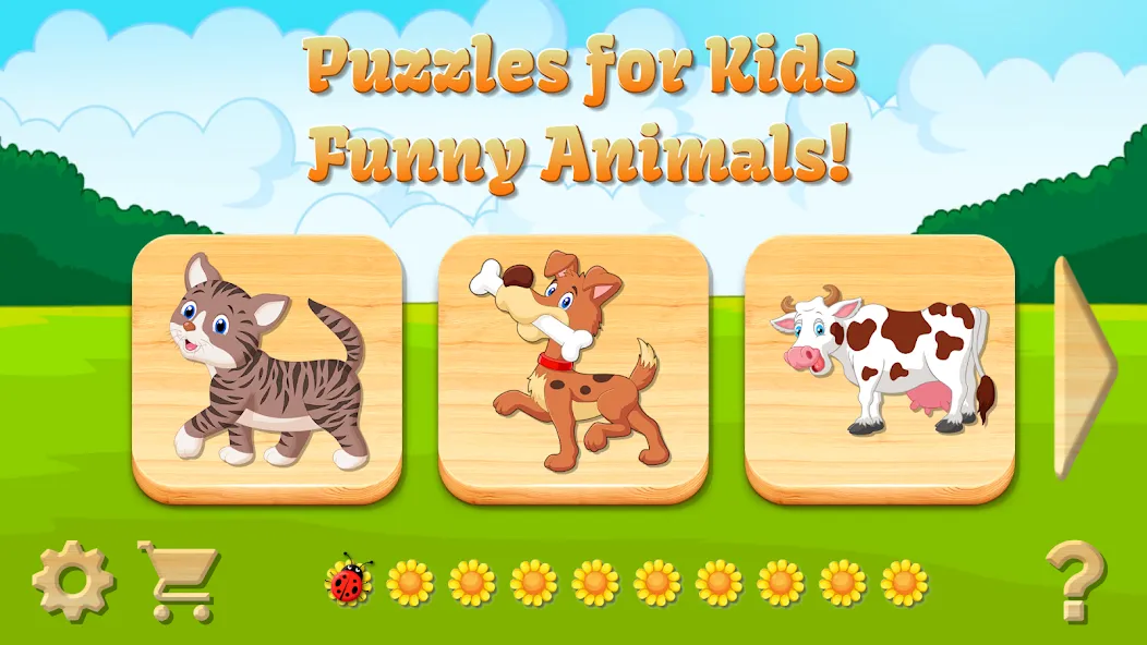 Скачать Baby Puzzles for Kids — Последняя версия (Все пазлы разблокированы) — скриншот 1