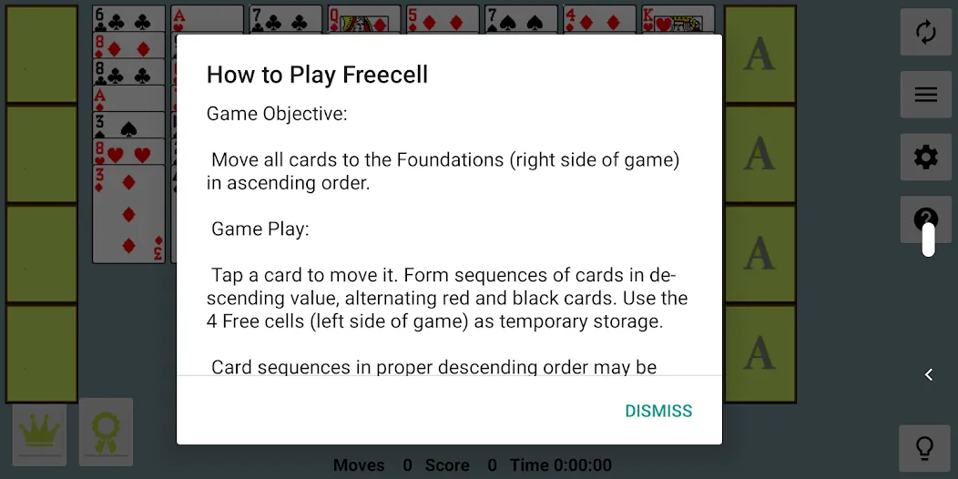 FreeCell with Leaderboards MOD APK на Android — Открыты все уровни и функции — скриншот 5