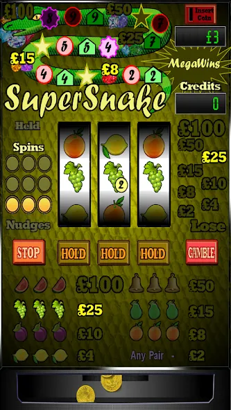 Super Snake Slot Machine MOD APK на Android — Безлимитные монеты и бонусы — скриншот 2