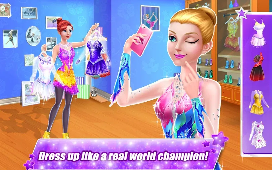 Скачать взлом Ice Skating Superstar - Perfec на Андроид — Неограниченные деньги и разблокировано всё — скриншот 2 Скачать взлом Ice Skating Superstar - Perfec на Андроид — Неограниченные деньги и разблокировано всё — скриншот 2