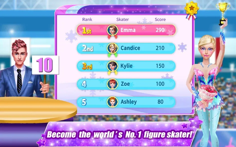 Скачать взлом Ice Skating Superstar - Perfec на Андроид — Неограниченные деньги и разблокировано всё — скриншот 4 Скачать взлом Ice Skating Superstar - Perfec на Андроид — Неограниченные деньги и разблокировано всё — скриншот 4