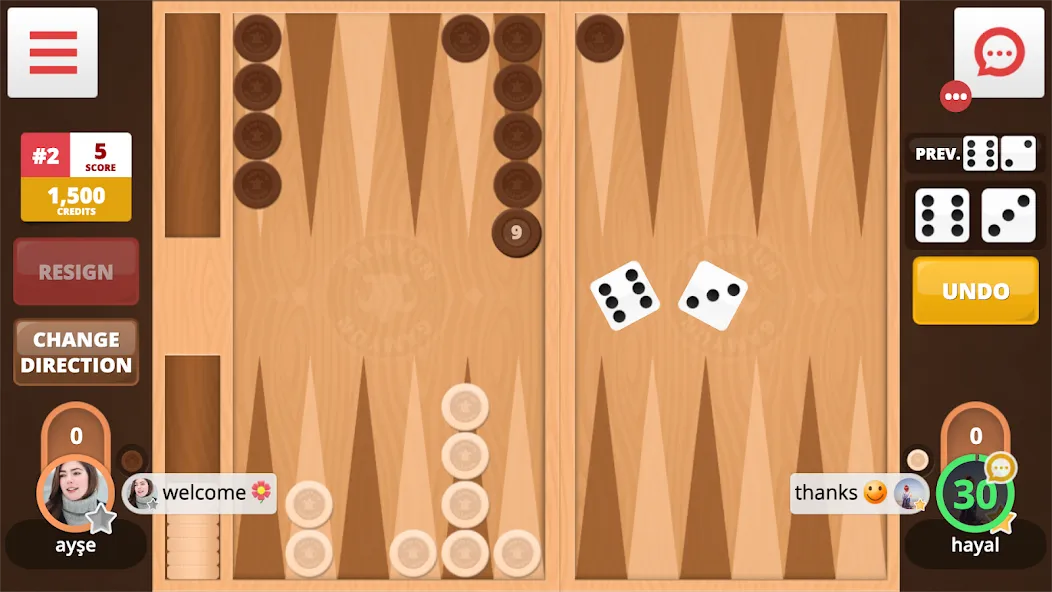 Backgammon Online на Андроид — Мод Безлимитные монеты и все функции открыты — скриншот 2