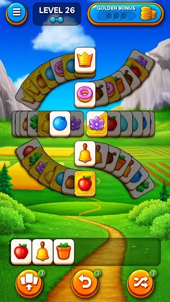 Joey's Farm - Tile Match на Андроид — Мод Безлимитные подсказки и жизни — скриншот 4