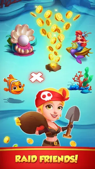 Взлом Coin Rush - Pirate GO! — Безлимитные монеты и бонусы — скриншот 3