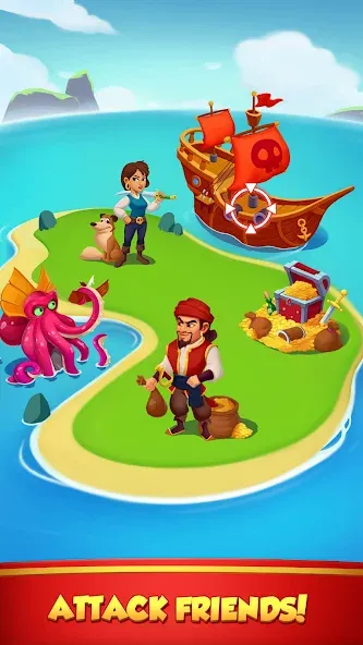 Взлом Coin Rush - Pirate GO! — Безлимитные монеты и бонусы — скриншот 4