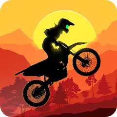 Скачать взлом Sunset Bike Racer - Motocross на Андроид — Безлимитные деньги и все мотоциклы