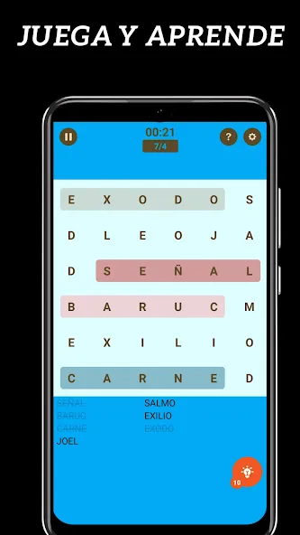Sopa de Letras de la Bíblia MOD — Pistas ilimitadas y niveles desbloqueados на Андроид — скриншот 5 Sopa de Letras de la Bíblia MOD — Pistas ilimitadas y niveles desbloqueados на Андроид — скриншот 5