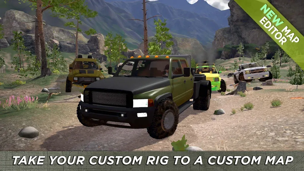 Скачать 4x4 Mania: SUV Racing MOD APK — Безлимитные деньги и топливо — скриншот 1