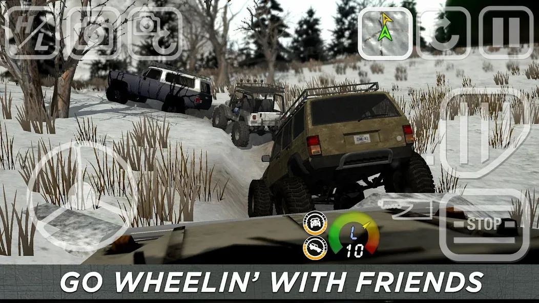 Скачать 4x4 Mania: SUV Racing MOD APK — Безлимитные деньги и топливо — скриншот 3