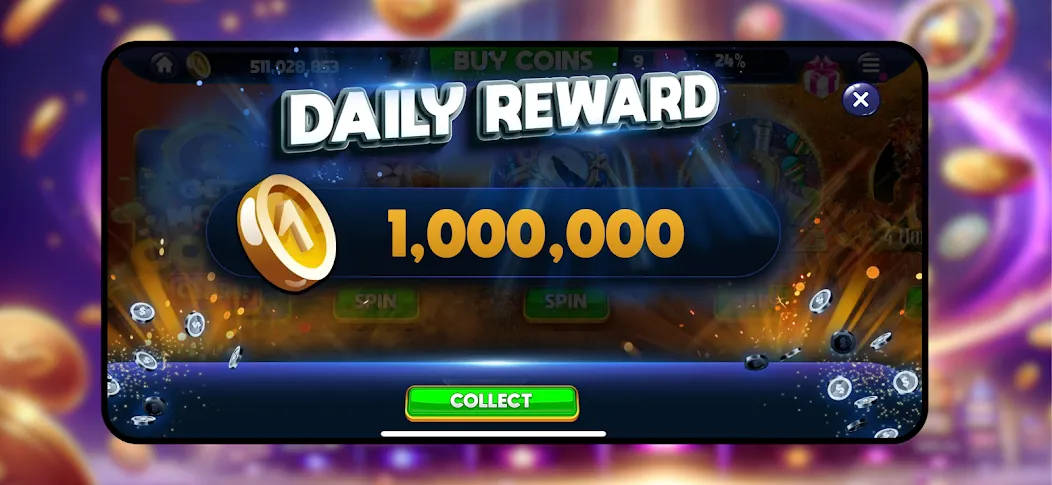 Взломанная Majestic Slots: Slot Machine на Андроид — Безлимитные монеты и бесплатные вращения — скриншот 2