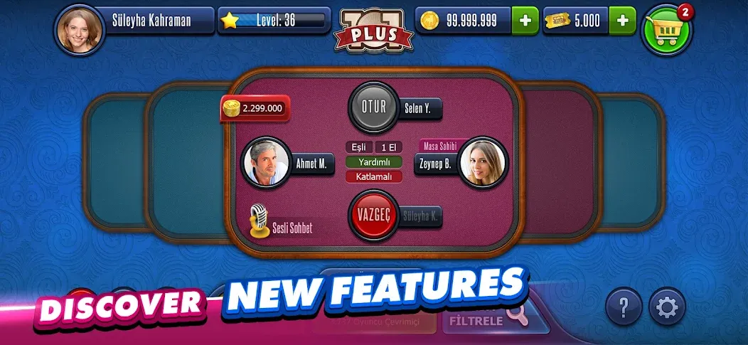 101 Okey Plus Rummy Board Game — Безлимитные монеты и разблокированы функции — скриншот 3 101 Okey Plus Rummy Board Game — Безлимитные монеты и разблокированы функции — скриншот 3