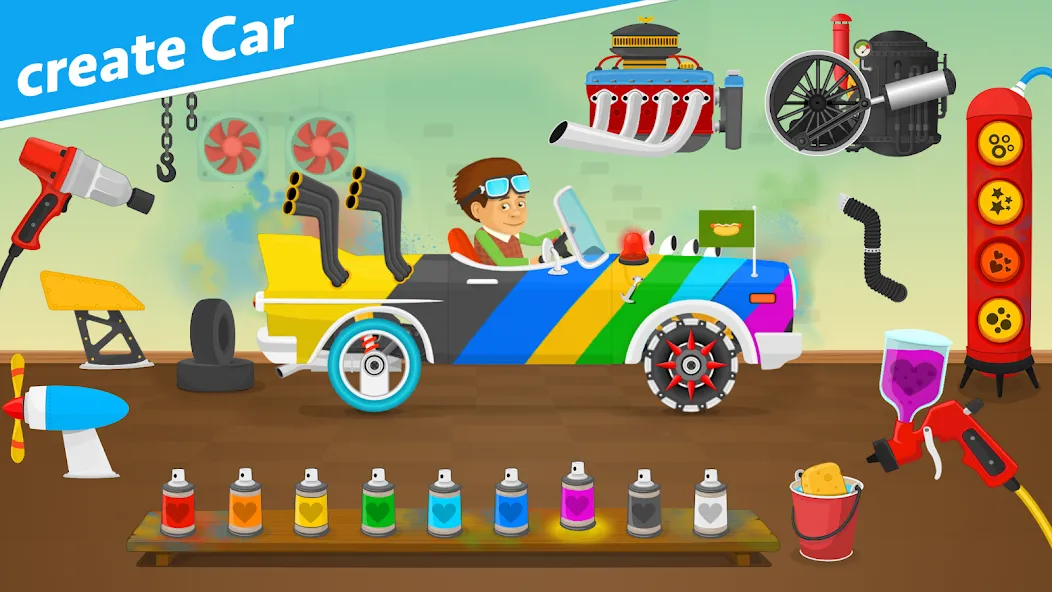 Взлом Racing car games for kids 2-5 — Без рекламы и все машины открыты — скриншот 2 Взлом Racing car games for kids 2-5 — Без рекламы и все машины открыты — скриншот 2