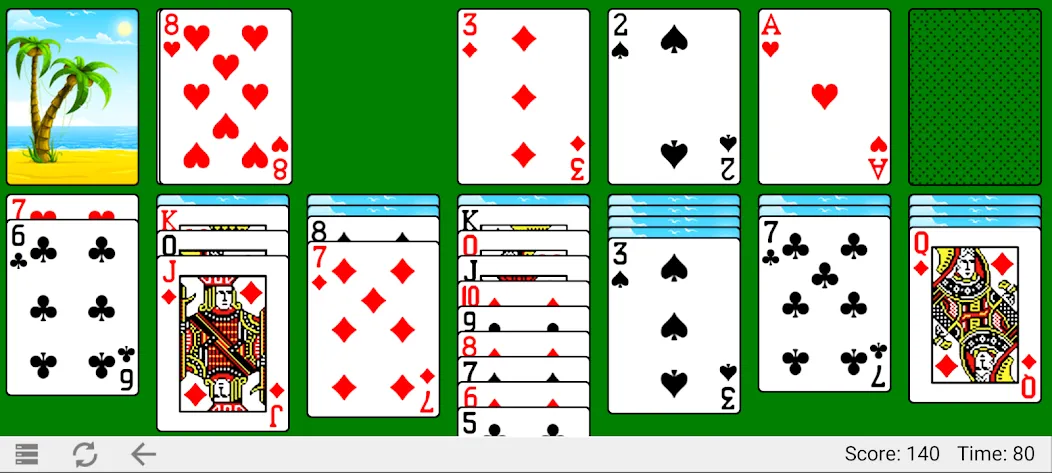 Скачать Classic Solitaire (Мод: Без рекламы и открыты все темы) на Андроид — скриншот 5