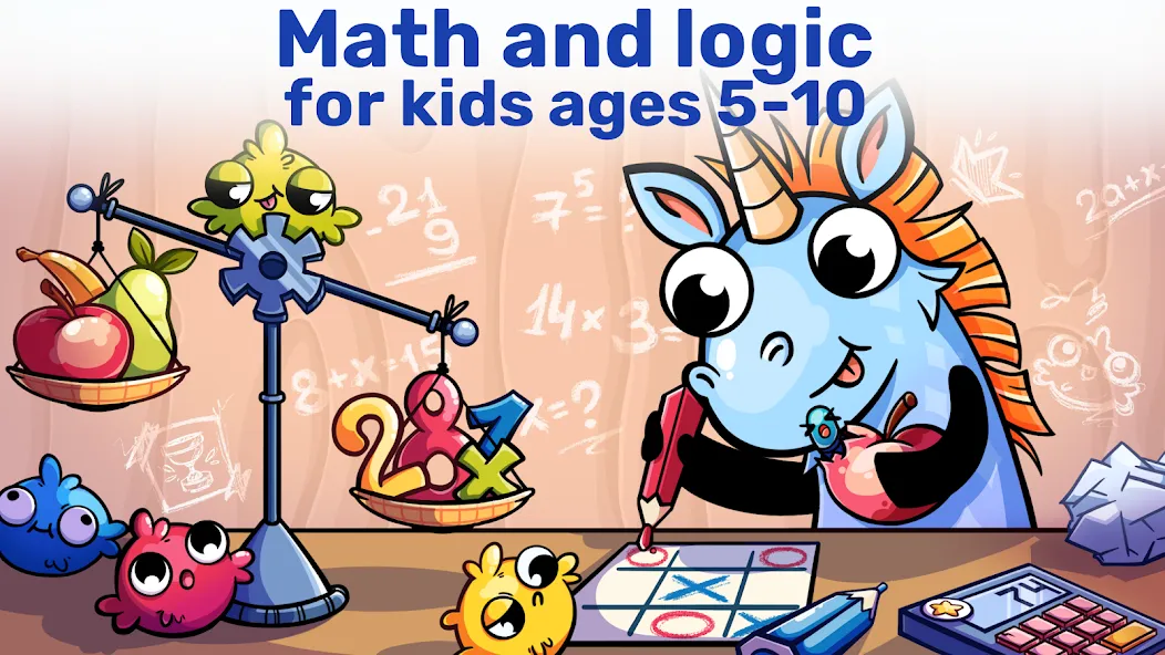 Math&Logic games for kids на Андроид — Все уровни разблокированы — скриншот 1