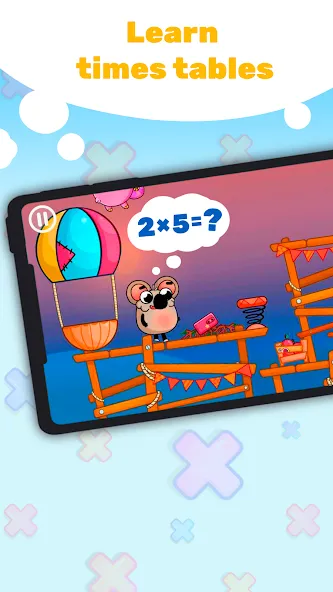 Multiplication Games For Kids. — Взломанная версия (Открыты все уровни и режимы) — скриншот 1 Multiplication Games For Kids. — Взломанная версия (Открыты все уровни и режимы) — скриншот 1