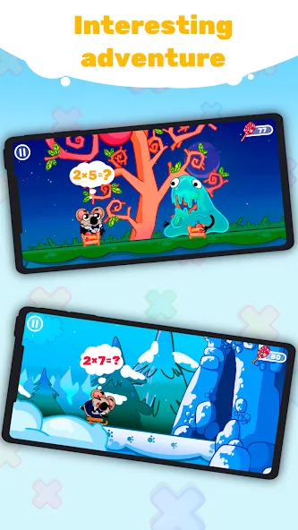Multiplication Games For Kids. — Взломанная версия (Открыты все уровни и режимы) — скриншот 5 Multiplication Games For Kids. — Взломанная версия (Открыты все уровни и режимы) — скриншот 5