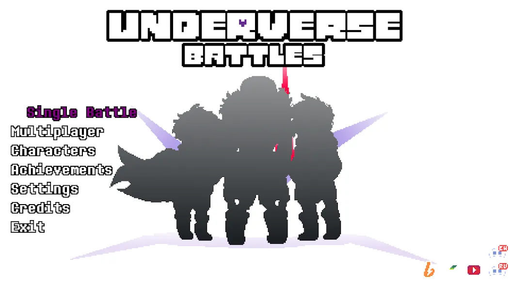 Скачать взлом Underverse Battles на Андроид — Безлимитные деньги и усиленные герои — скриншот 1
