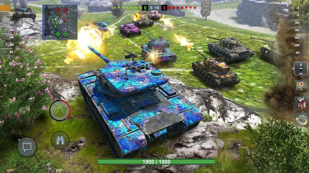 Скачать взлом World of Tanks Blitz на Андроид — Безлимитное золото и все танки — скриншот 1