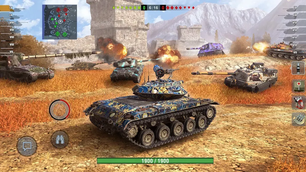 Скачать взлом World of Tanks Blitz на Андроид — Безлимитное золото и все танки — скриншот 4