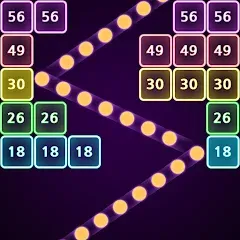 Скачать Neon bricks (Мод: Неонные блоки и бесконечные жизни) на Андроид