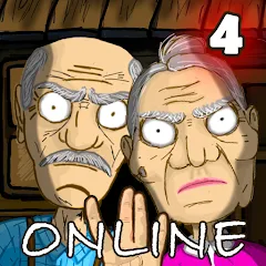 Скачать Grandpa & Granny 4 Online Game MOD APK — Бесконечная выносливость и открыты все двери