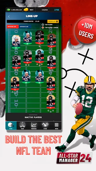 Скачать Fantasy Football Bowl Manager — Модификация Безлимитные деньги и ресурсы — скриншот 2