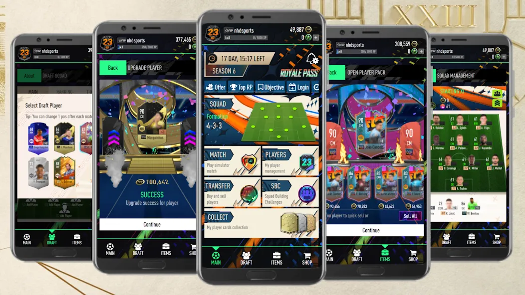 NHDFUT 23 Draft & Packs MOD APK на Android — Безлимитные монеты и паки — скриншот 1