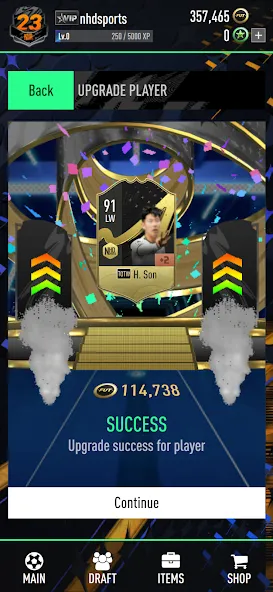 NHDFUT 23 Draft & Packs MOD APK на Android — Безлимитные монеты и паки — скриншот 3