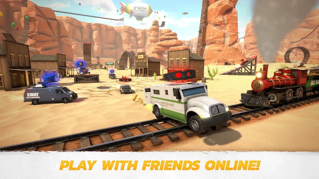 Crash Drive 3: Car Stunting — Взломанная версия (Безлимитные деньги и все автомобили) — скриншот 1 Crash Drive 3: Car Stunting — Взломанная версия (Безлимитные деньги и все автомобили) — скриншот 1