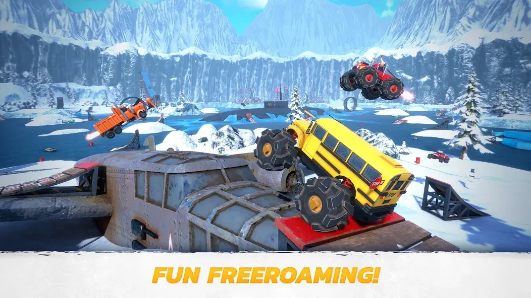 Crash Drive 3: Car Stunting — Взломанная версия (Безлимитные деньги и все автомобили) — скриншот 4 Crash Drive 3: Car Stunting — Взломанная версия (Безлимитные деньги и все автомобили) — скриншот 4
