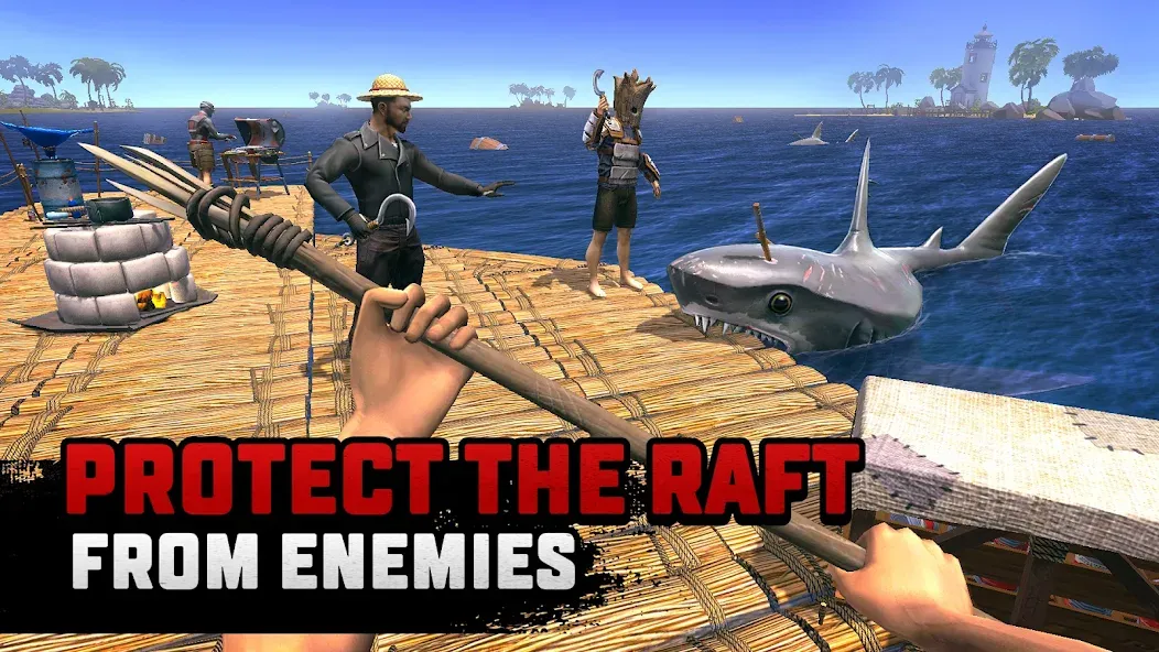 Скачать Raft® Survival: Multiplayer — Безлимитные ресурсы и открыты все уровни — скриншот 3 Скачать Raft® Survival: Multiplayer — Безлимитные ресурсы и открыты все уровни — скриншот 3