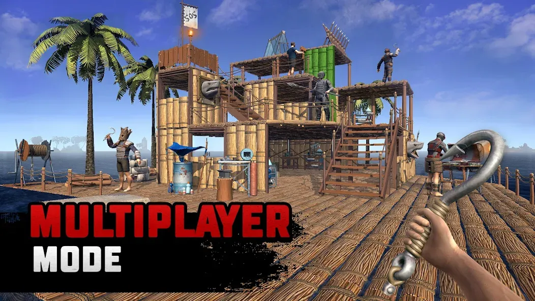 Скачать Raft® Survival: Multiplayer — Безлимитные ресурсы и открыты все уровни — скриншот 5 Скачать Raft® Survival: Multiplayer — Безлимитные ресурсы и открыты все уровни — скриншот 5