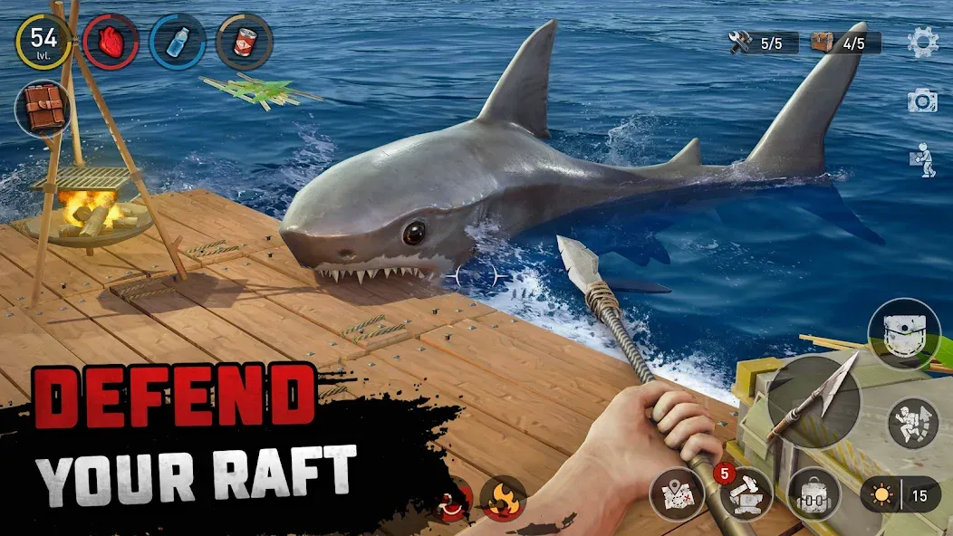 Скачать Raft® Survival - Ocean Nomad на телефон — Безлимитные ресурсы и улучшенный крафт — скриншот 2 Скачать Raft® Survival - Ocean Nomad на телефон — Безлимитные ресурсы и улучшенный крафт — скриншот 2