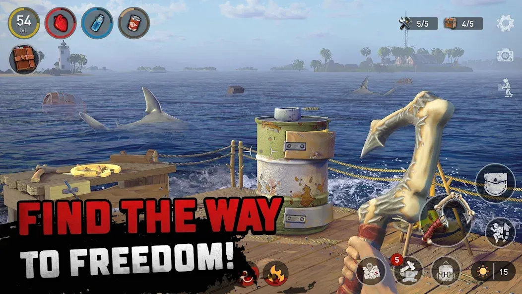 Скачать Raft® Survival - Ocean Nomad на телефон — Безлимитные ресурсы и улучшенный крафт — скриншот 4 Скачать Raft® Survival - Ocean Nomad на телефон — Безлимитные ресурсы и улучшенный крафт — скриншот 4