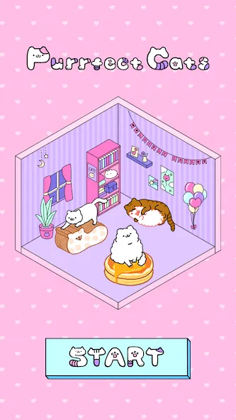 Скачать Purrfect Cats на телефон — Много монет и редкие коты — скриншот 1