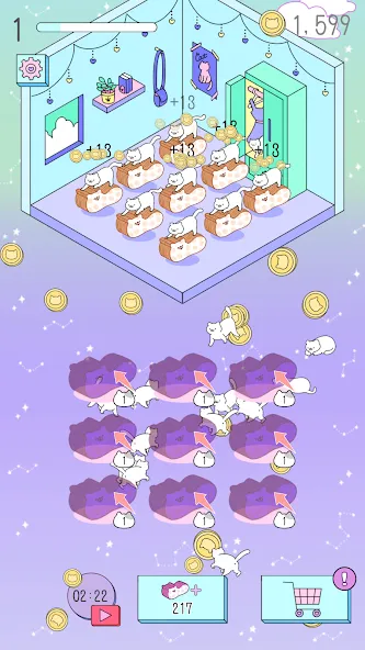 Скачать Purrfect Cats на телефон — Много монет и редкие коты — скриншот 2