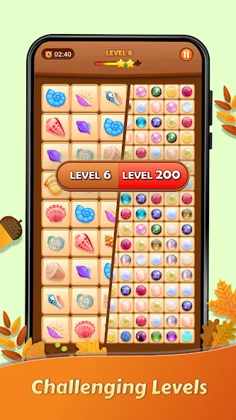 Скачать взломанную Onet Puzzle - Tile Match Game — Без рекламы и все уровни открыты — скриншот 5