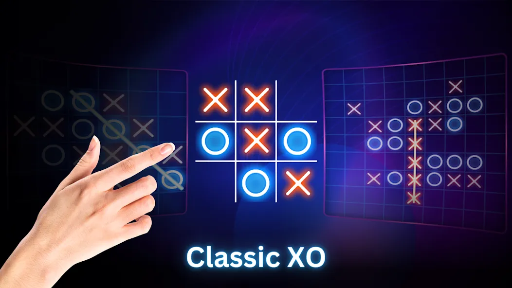 Tic Tac Toe 2 Player: XO Game MOD APK — Игра для двух игроков без рекламы — скриншот 2 Tic Tac Toe 2 Player: XO Game MOD APK — Игра для двух игроков без рекламы — скриншот 2