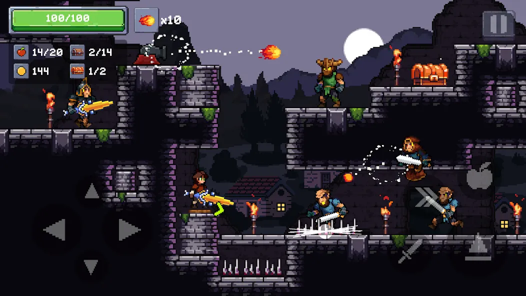 Скачать Apple Knight 2: Action Game с модом — Безлимитные монеты и открыты все уровни — скриншот 3